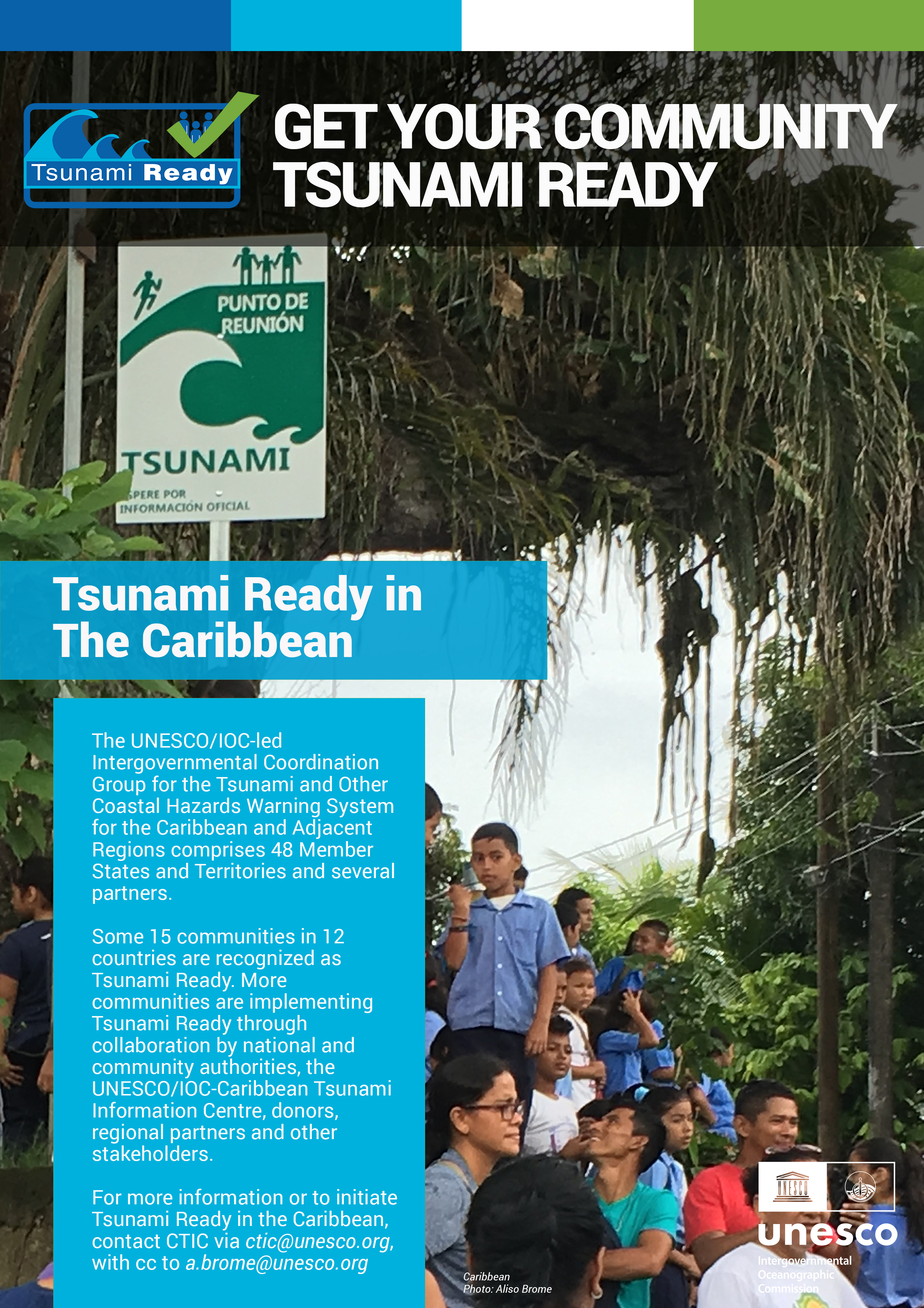 Poster Tsunami Ready in Caribbean