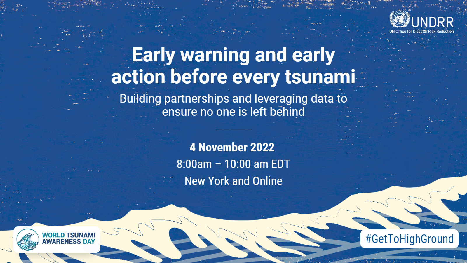 WTAD event card EW EA Tsunamis UNHQ 4nov22