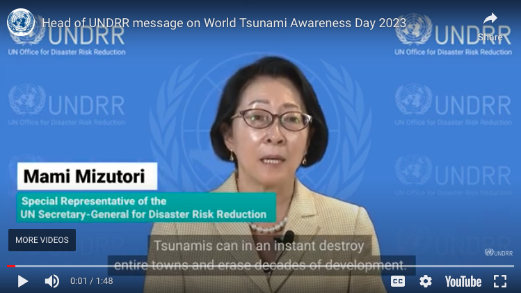 WTAD 2023 UNDRR Mizutori screenshot