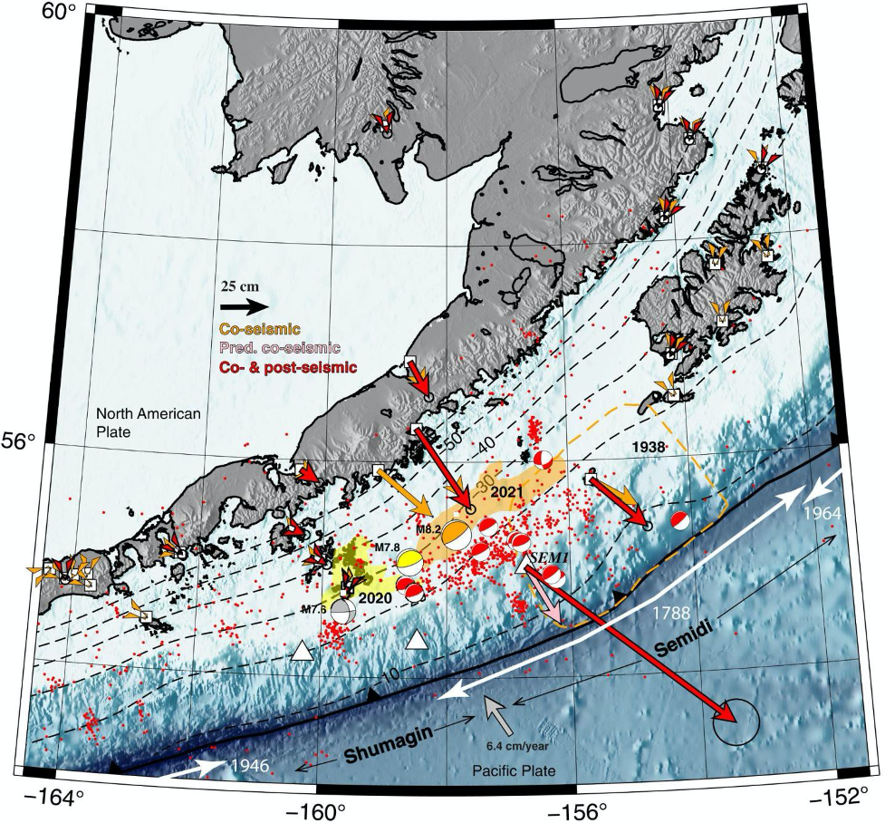 topography bathymetry Alaska subduction zone RefScienceAdvances
