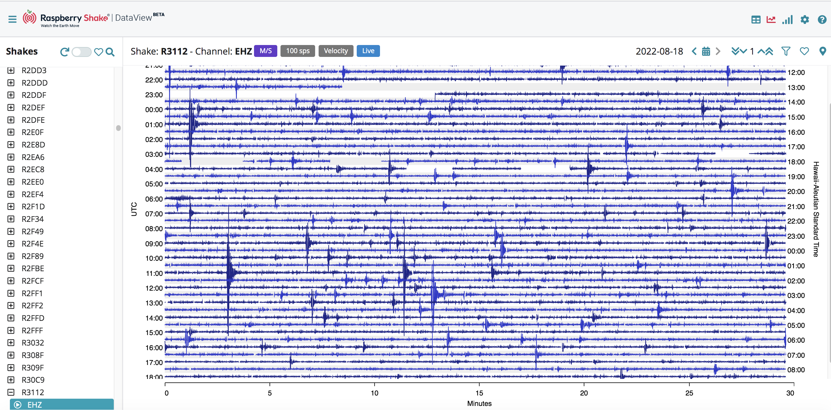 R3112 18aug22 1200HST helicorder