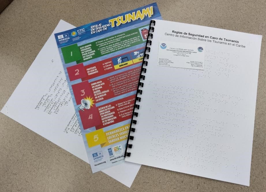 CTIC tsunami rules braille