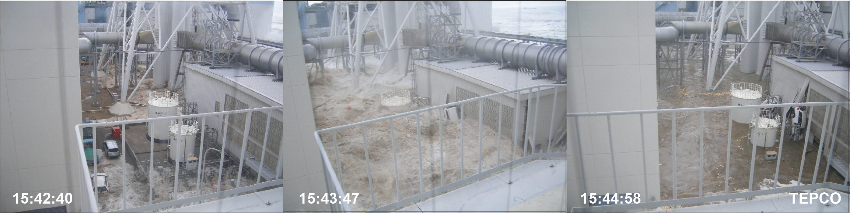 Tsunami that hit the Fukushima Daiichi Nuclear Power Station