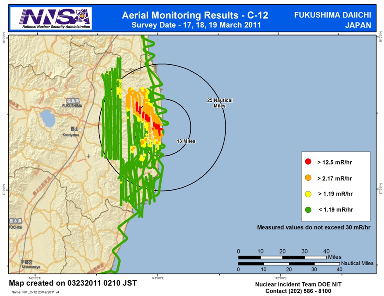 Fig2 2 DOE NNSA Fukushima Survey March 17