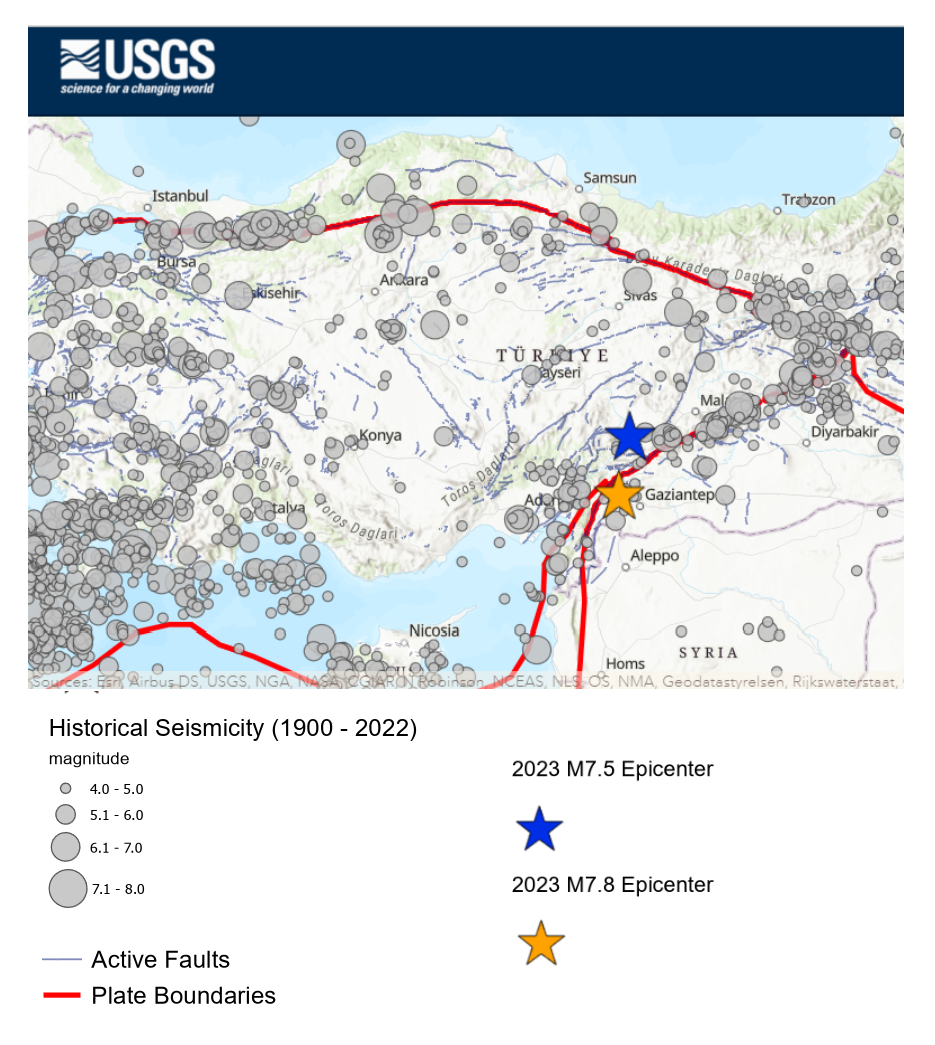 2 Turkey2023 USGS FaultMap
