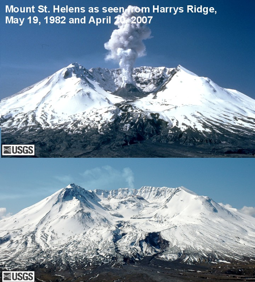 mount st helens 1982 2007