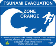 New Zealand Tsunami Evacuation Zone Orange