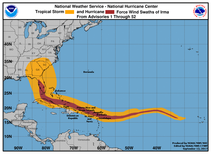 Map wind history